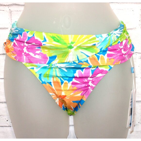 Bleu by Rod Beattie Women's Sarong Hipster Bikini Multicolor Size 10 NWT - Picture 3 of 6